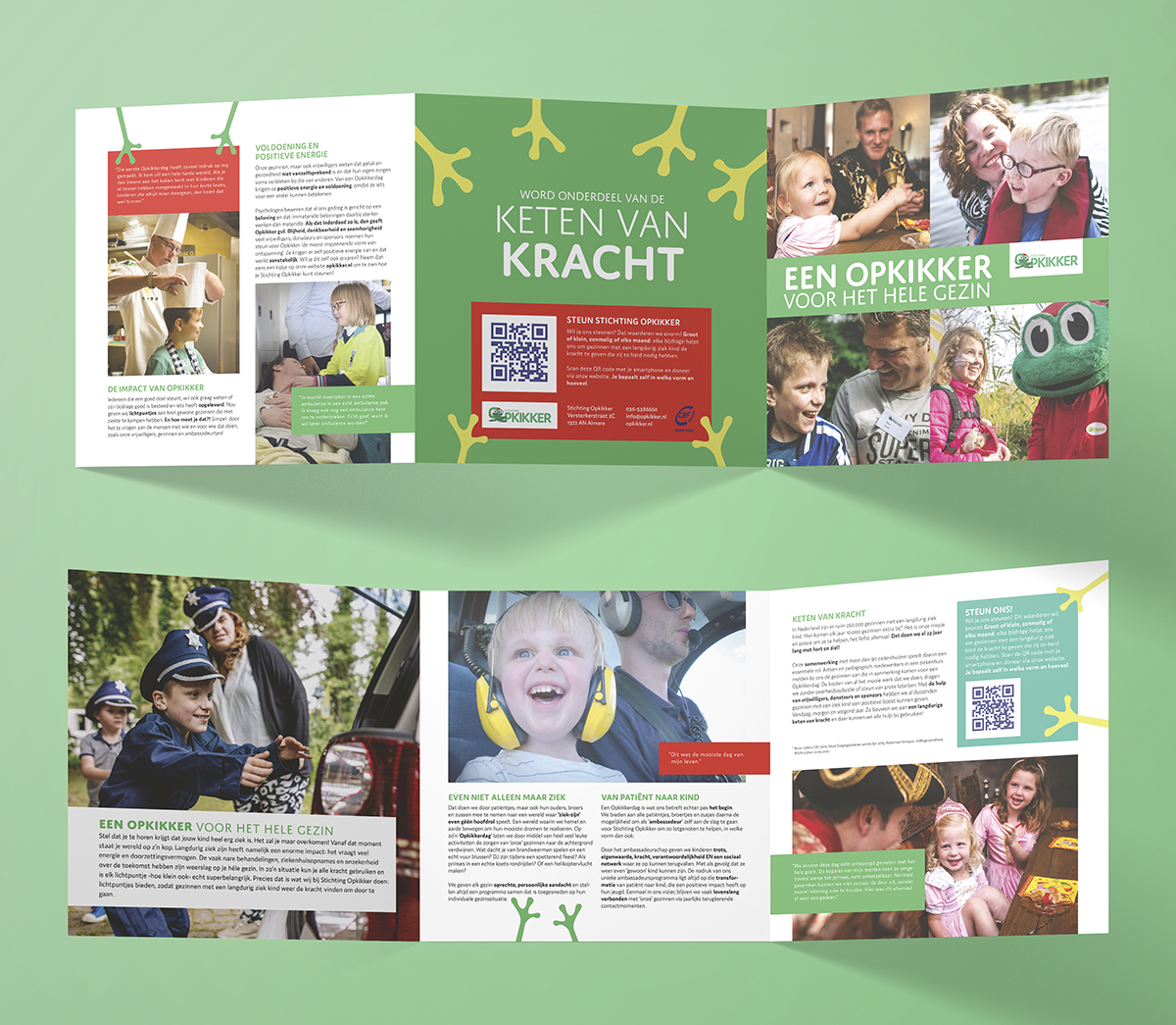 Square Tri-fold Brochure Mockup