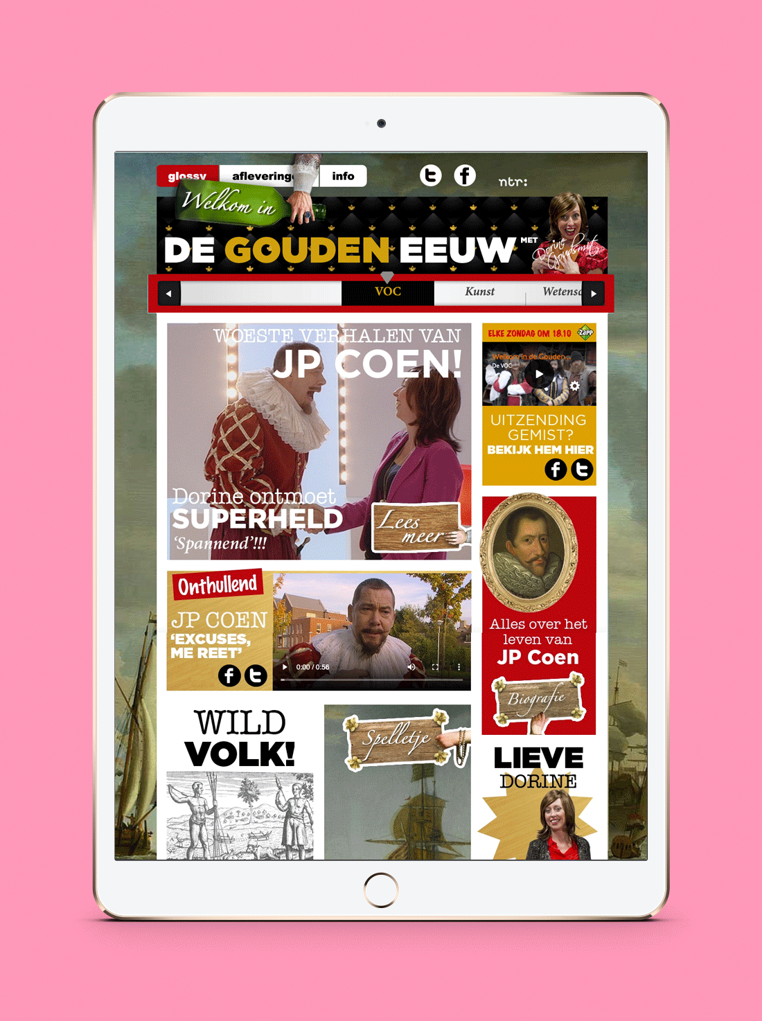 NTR-webdesign-mockup-pietje-precies-mobiel-01 grafisch ontwerp webdesign welkom in de gouden eeuw NTR