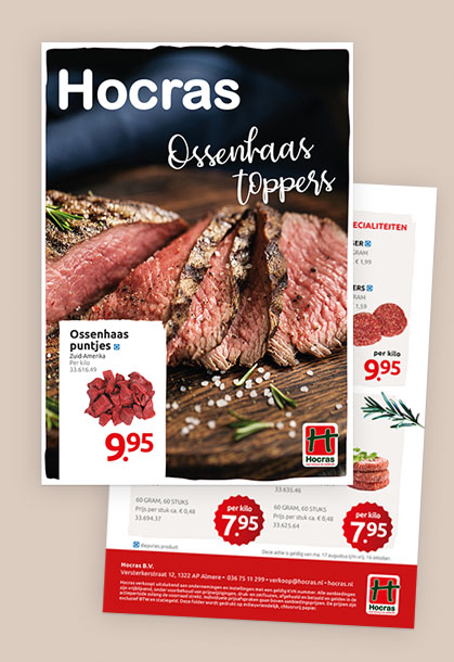 grafisch ontwerp flyer ossenhaas Hocras